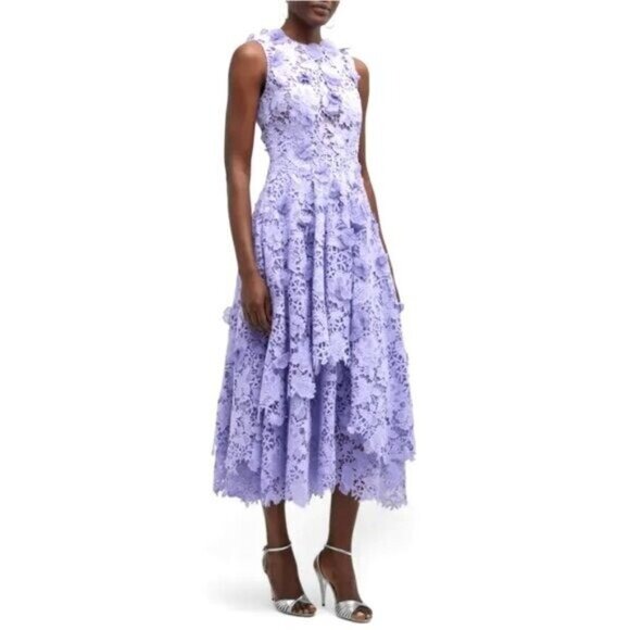 JASON WU COLLECTION GUIPURE COTTON MIDI DRESS SIZE S/M NEW - Picture 2 of 16